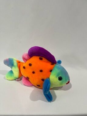 1999 Lips Ty Beanie Babies Rainbow Fish